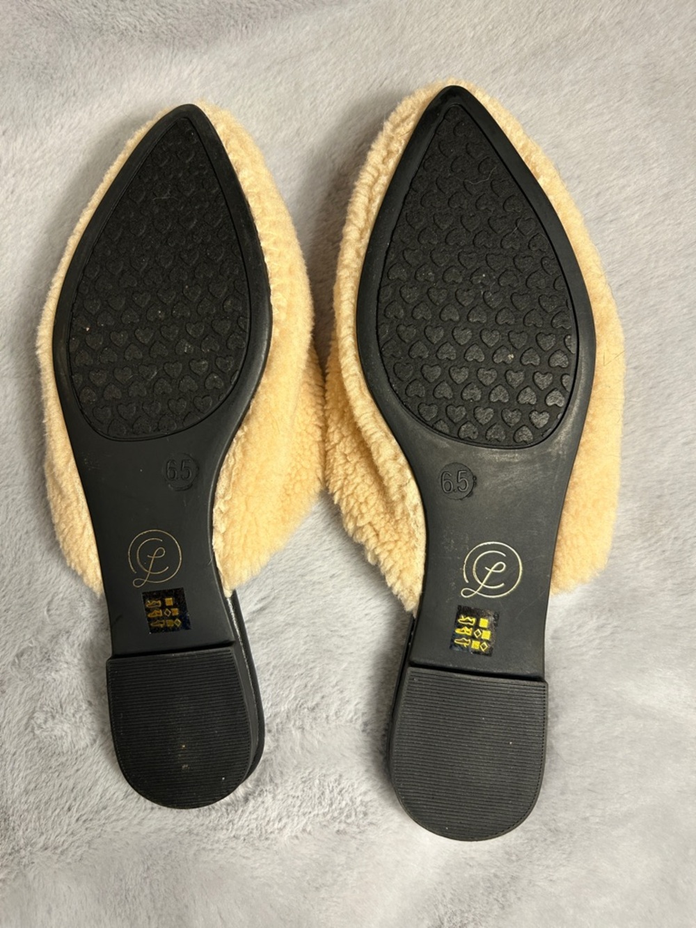 Chinese Laundry Cream Faux-Sherpa Mule Slides - Picture 3 of 6